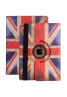 Apple iPad 2/3/4 360 Rotaing Pu Leather with Viewing Stand Plus Free Stylus Case Cover for Apple iPad 2-Union Jack
